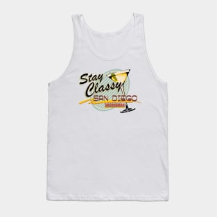 Anchorman Stay Classy San Diego Martini Glass Tank Top